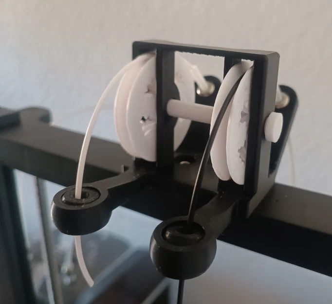 Bộ dẫn hướng nhựa kép cho Ender 3 V3 SE KE (Double Filament Guide) - Image 1