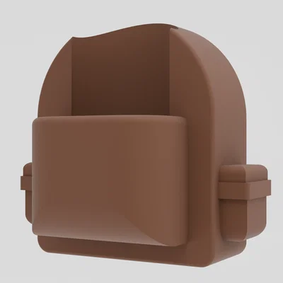 Giá đỡ bút hình balo 3D - Phụ kiện trang trí bàn làm việc độc đáo