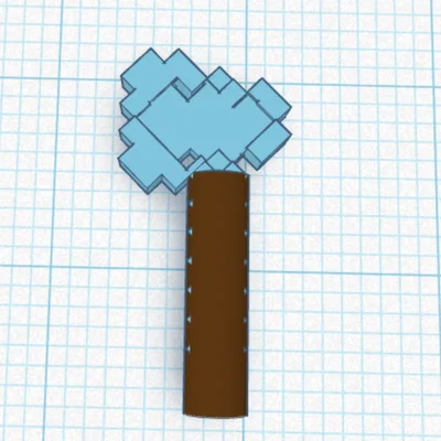 Mô hình rìu Minecraft cho Dummy 13 - Phụ kiện in 3D độc đáo