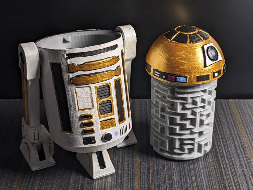 Hộp Đựng Dạng Mê Cung Robot R2 Astromech - Có Thể Tạo Dáng - Image 1