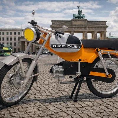 Mô hình xe cổ Kreidler Florett RS tỉ lệ 1:8 in 3D