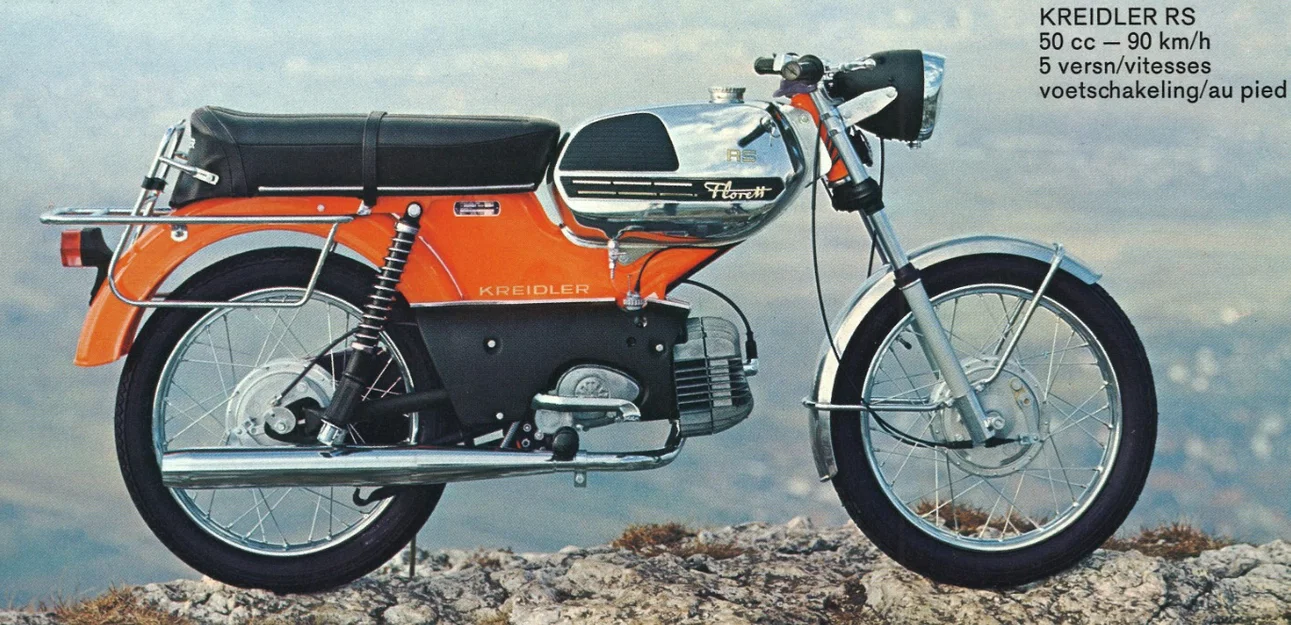 Mô hình xe cổ Kreidler Florett RS tỉ lệ 1:8 in 3D - Image 4