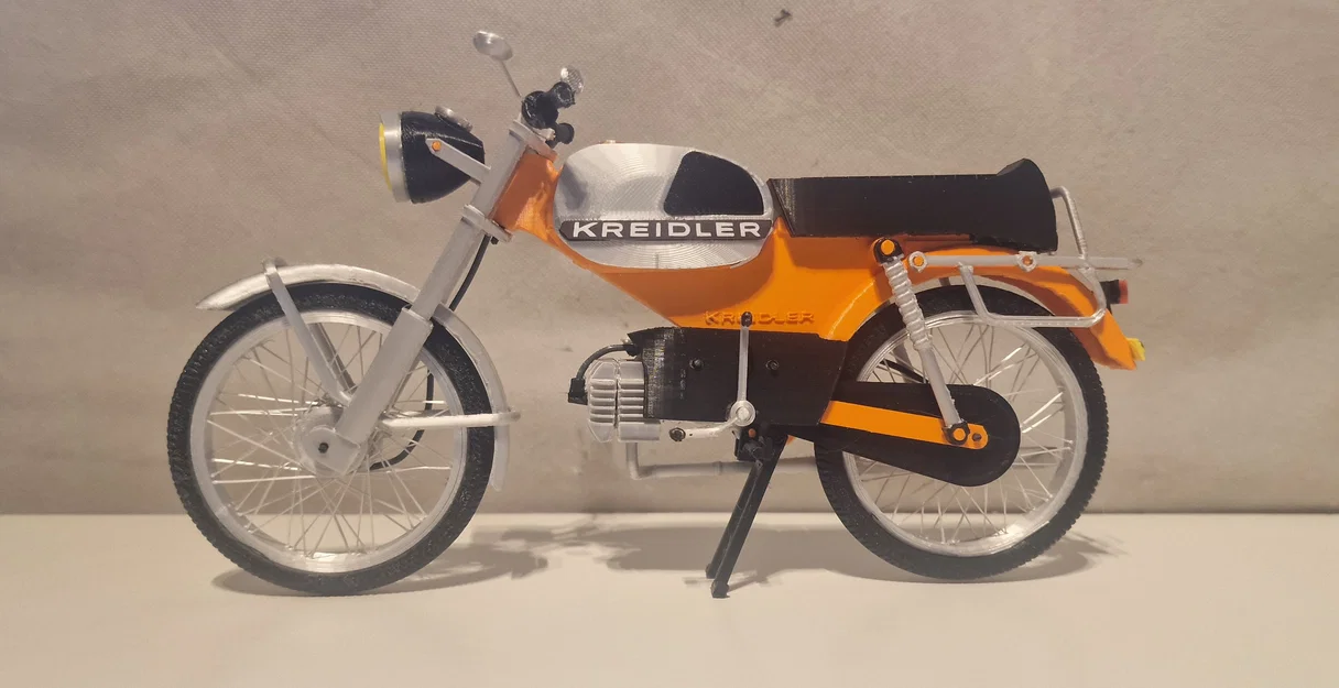 Mô hình xe cổ Kreidler Florett RS tỉ lệ 1:8 in 3D - Image 5