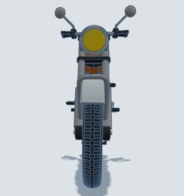 Mô hình xe cổ Kreidler Florett RS tỉ lệ 1:8 in 3D - Image 14