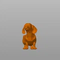 Mô hình 3D chó Dachshund (lạp xưởng) phiên bản cổ điển - Thumbnail 2