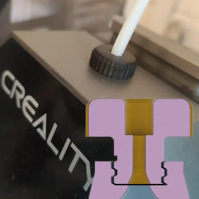 Đầu nối ống PTFE kèm phễu dẫn hướng cho máy in 3D Creality