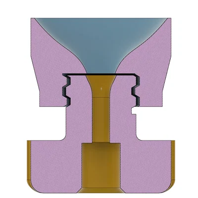 Đầu nối ống PTFE kèm phễu dẫn hướng cho máy in 3D Creality