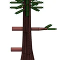 Mô hình kệ lưu trữ hình cây gỗ Redwood - Thumbnail 1