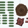 Mô hình kệ lưu trữ hình cây gỗ Redwood - Thumbnail 2