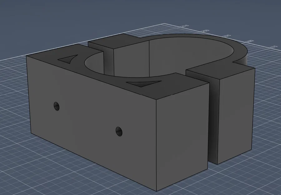 Ngàm gắn biển số trước cho xe điện Kuugo M4 (3D Model) - Image 1