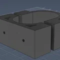 Ngàm gắn biển số trước cho xe điện Kuugo M4 (3D Model) - Thumbnail 1