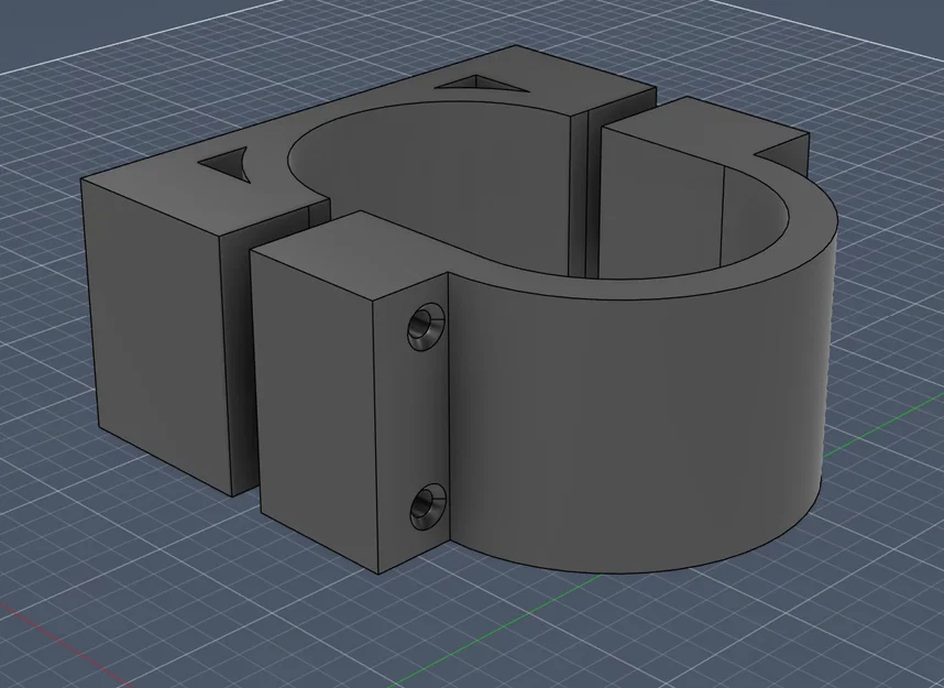 Ngàm gắn biển số trước cho xe điện Kuugo M4 (3D Model) - Image 3