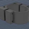 Ngàm gắn biển số trước cho xe điện Kuugo M4 (3D Model) - Thumbnail 3