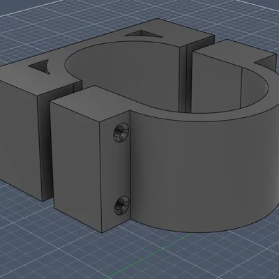 Ngàm gắn biển số trước cho xe điện Kuugo M4 (3D Model)