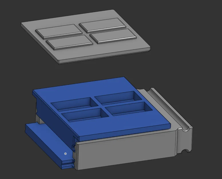 Khuôn ép gạch 4 viên (Brick Press) cho mô hình đất sét chuyên nghiệp - Image 1