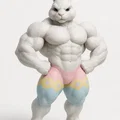 Mô hình 3D Ultra Buff Easter Bunny - Chú thỏ cơ bắp hài hước - Thumbnail 2