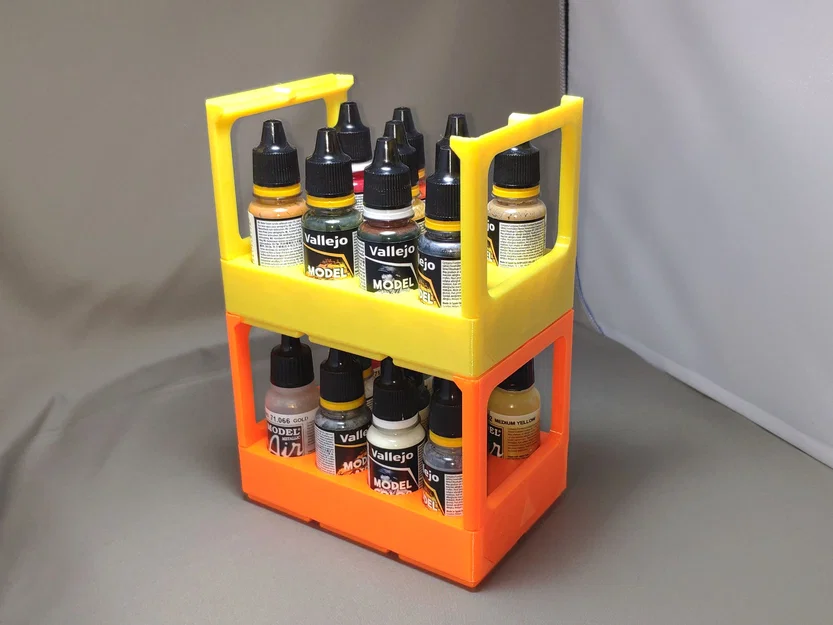 Khay Gridfinity đựng lọ sơn Vallejo - Image 1