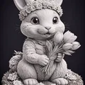Mô hình Bunny in Bloom dễ thương cho in 3D - Thumbnail 1