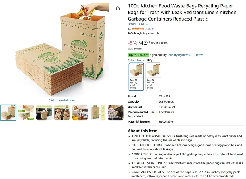 Phễu in 3D hỗ trợ đổ rác hữu cơ tiện lợi cho nhà bếp - Image 3