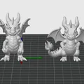 Mô hình rồng lửa mini (Fire Dragon Mini) in 3D độc đáo - Thumbnail 1
