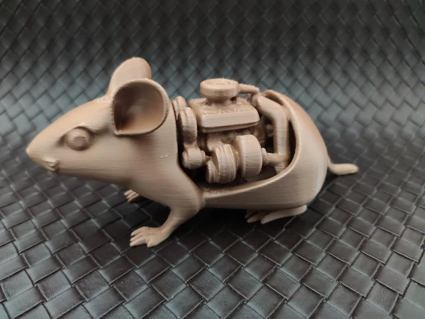 Mô hình chú chuột máy cơ khí (Motorized mouse) độc đáo cho bàn làm việc - Image 1