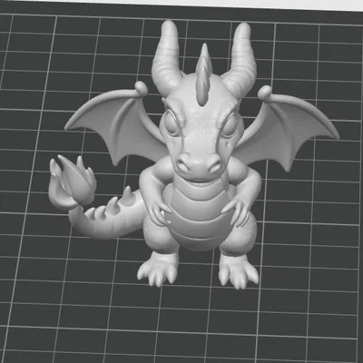 Mô hình rồng lửa mini (Fire Dragon Mini) in 3D độc đáo