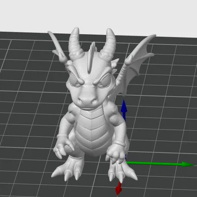 Mô hình rồng lửa mini (Fire Dragon Mini) in 3D độc đáo