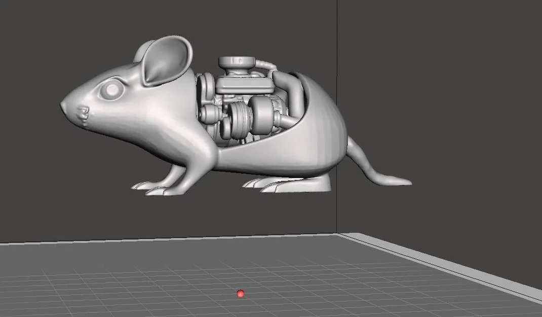 Mô hình chú chuột máy cơ khí (Motorized mouse) độc đáo cho bàn làm việc - Image 2