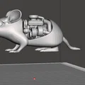 Mô hình chú chuột máy cơ khí (Motorized mouse) độc đáo cho bàn làm việc - Thumbnail 2