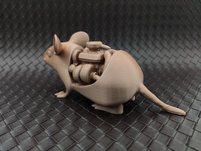 Mô hình chú chuột máy cơ khí (Motorized mouse) độc đáo cho bàn làm việc - Image 3