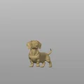 Mô hình 3D chú chó lạp xưởng Dachshund đáng yêu để in tại nhà - Thumbnail 1
