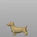 Mô hình 3D chú chó lạp xưởng Dachshund đáng yêu để in tại nhà - Thumbnail 2