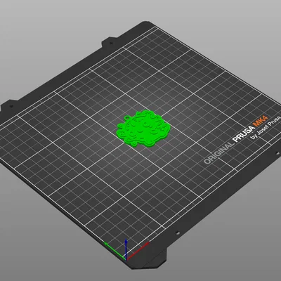 Móc khóa Axolotl dễ thương - Mẫu in 3D đơn giản, không cần support