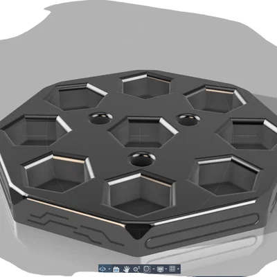 Kệ để màu vẽ và cọ 3D cho mô hình Vallejo và Army Painter