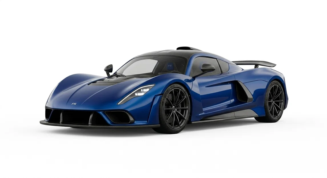 Mô hình xe Hennessey Venom F5 - Siêu xe tốc độ cho người chơi 3D - Image 1