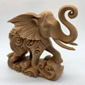 Tượng Voi Phun Nước Chạm Khắc Họa Tiết Xoắn Ốc Độc Đáo - Thumbnail 4