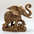 Tượng Voi Phun Nước Chạm Khắc Họa Tiết Xoắn Ốc Độc Đáo - Thumbnail 6