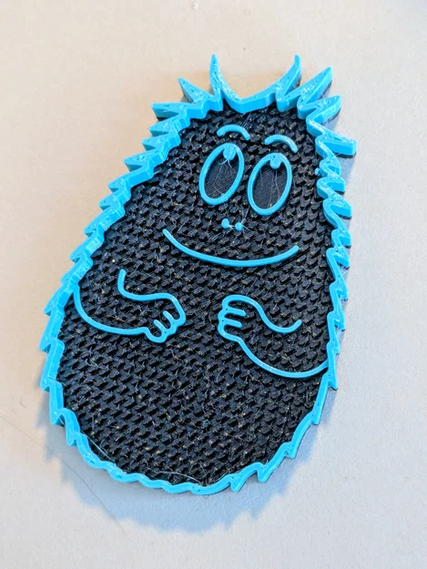 Bảng rửa cọ vẽ hình Barbapapa độc đáo - Phụ kiện in 3D cho họa sĩ - Image 1