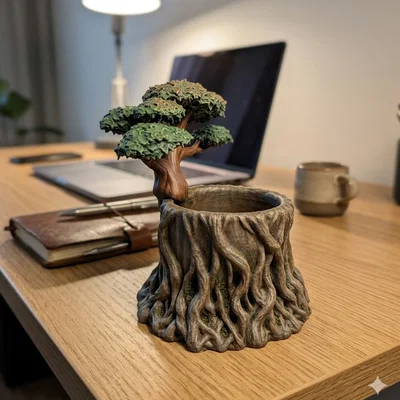 Ống cắm bút Bonsai