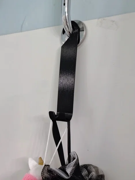 Móc treo bông tắm 3D đơn giản, bền bỉ cho phòng tắm gọn gàng - Image 1