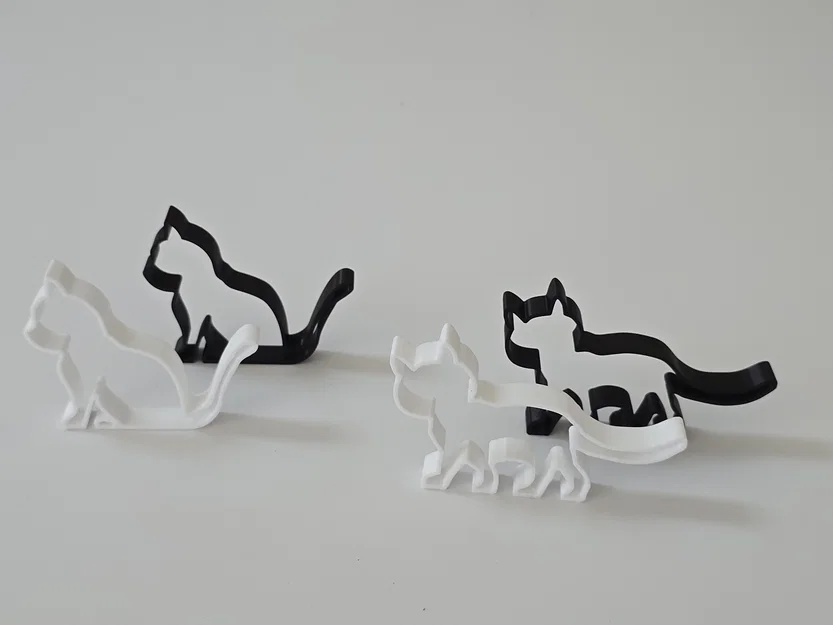 Mô hình Neko Cat Silhouette Stands - Bộ 6 hình bóng mèo - Image 4