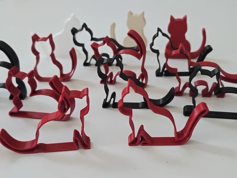 Mô hình Neko Cat Silhouette Stands - Bộ 6 hình bóng mèo - Image 9