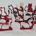 Mô hình Neko Cat Silhouette Stands - Bộ 6 hình bóng mèo - Thumbnail 9