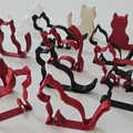 Mô hình Neko Cat Silhouette Stands - Bộ 6 hình bóng mèo - Thumbnail 10