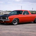 Mô hình in 3D xe cơ bắp Plymouth Barracuda Truck cổ điển - Thumbnail 1