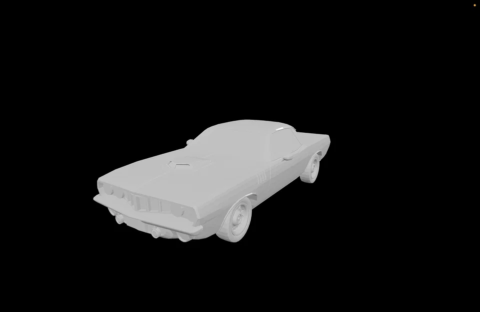 Mô hình in 3D xe cơ bắp Plymouth Barracuda Truck cổ điển - Image 2