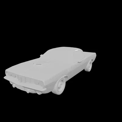 Mô hình in 3D xe cơ bắp Plymouth Barracuda Truck cổ điển