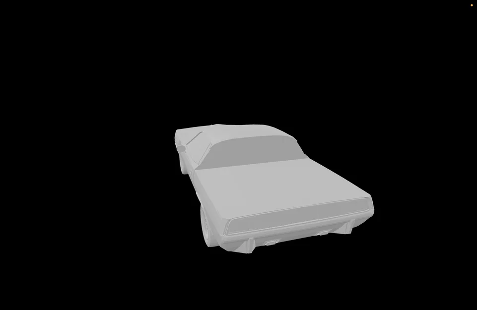 Mô hình in 3D xe cơ bắp Plymouth Barracuda Truck cổ điển - Image 3