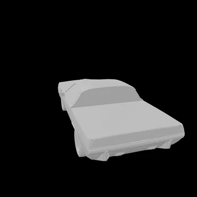 Mô hình in 3D xe cơ bắp Plymouth Barracuda Truck cổ điển