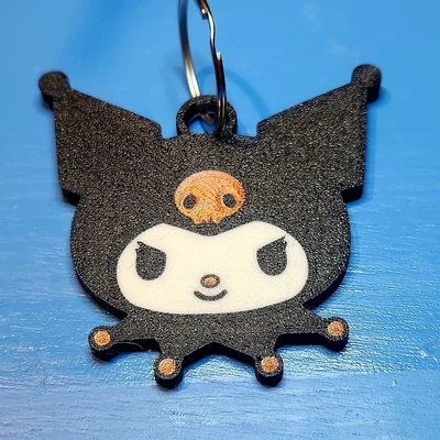 Móc khóa Kuromi dễ thương - Mẫu in 3D đa màu cực chất